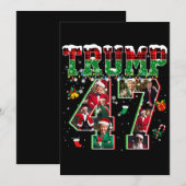 Donald Trump 47e President 2024 Kerstman Kaart (Voorkant / Achterkant)