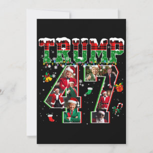 Donald Trump 47e President 2024 Kerstman Kaart
