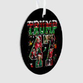 Donald Trump 47e President 2024 Kerstman Ornament (voorkant)