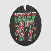Donald Trump 47e President 2024 Kerstman Ornament (voorkant)