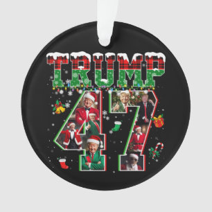Donald Trump 47e President 2024 Kerstman Ornament
