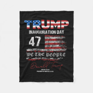 Donald Trump 47e President 2025 Inauguratie Vereni Fleece Deken