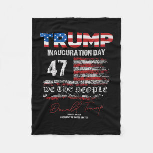 Donald Trump 47e President 2025 Inauguratie Vereni Fleece Deken