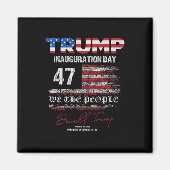 Donald Trump 47e President 2025 Inauguratie Vereni Magneet (Voorkant)