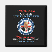 Donald Trump 47e President 2025 Inauguratie Vereni Magneet (Voorkant)