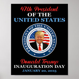 Donald Trump 47e President 2025 Inauguratie Vereni Poster