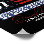 Donald Trump 47e President 2025 Inauguratie Vereni Poster (Hoek)