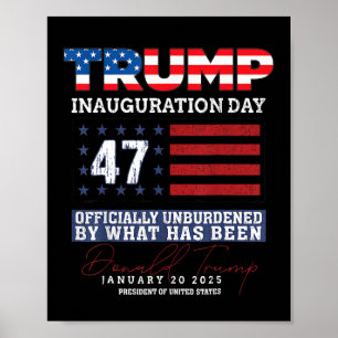 Donald Trump 47e President 2025 Inauguratie Vereni Poster