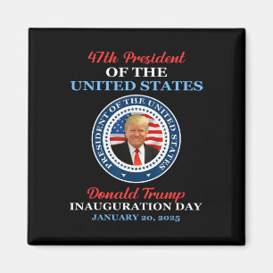 Donald Trump 47e president 2025 inauguratie VS Magneet