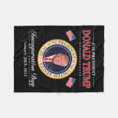 Donald Trump 47e President Inauguratie 2025 Supp Fleece Deken (Voorkant (Horizontaal))