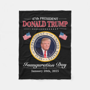 Donald Trump 47e President Inauguratie 2025 Supp Fleece Deken
