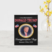 Donald Trump 47e President Inauguratie 2025 Supp Kaart (Gele Bloem)
