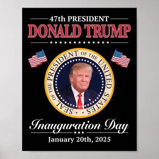 Donald Trump 47e President Inauguratie 2025 Supp Poster (Voorkant)