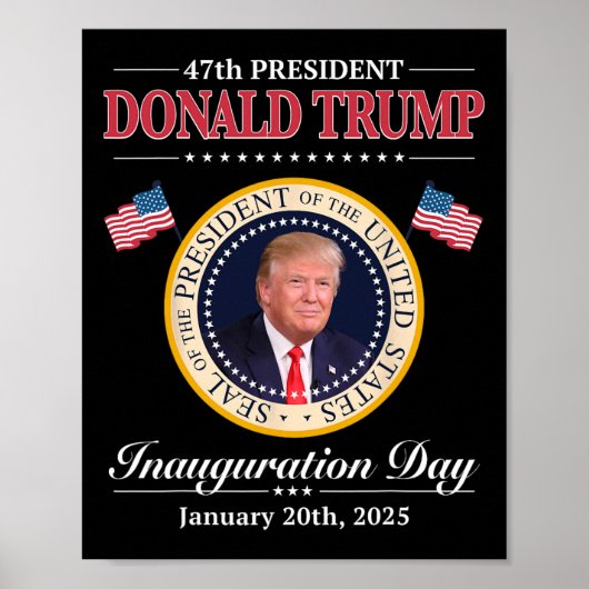 Donald Trump 47e President Inauguratie 2025 Supp Poster (Voorkant)