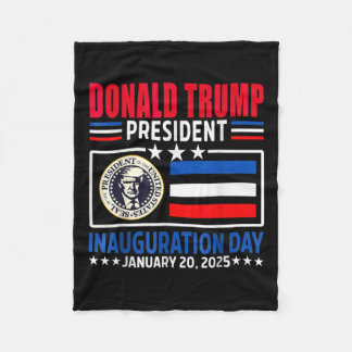 Donald Trump 47e President Inauguratiedag Janua Fleece Deken