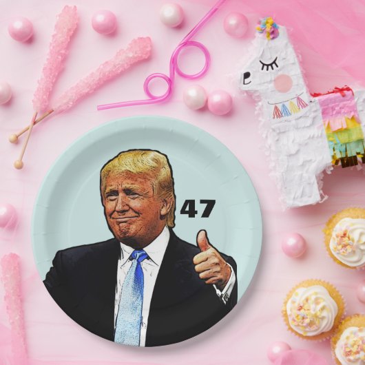 DONALD TRUMP 47E PRESIDENT PAPIEREN BORDEN PAPIEREN BORDJE (Feest)