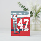 Donald Trump 47ste President Briefkaart (Staand voorkant)