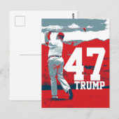 Donald Trump 47ste President Briefkaart (Voorkant / Achterkant)