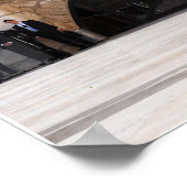 Donald Trump aan de Westerne muur in Israël Poster (Hoek)