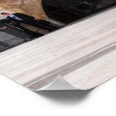 Donald Trump aan de Westerne muur in Israël Poster (Hoek)