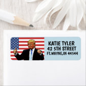 DONALD TRUMP Aangepaste Retour Adreslabels Etiket (Insitu)