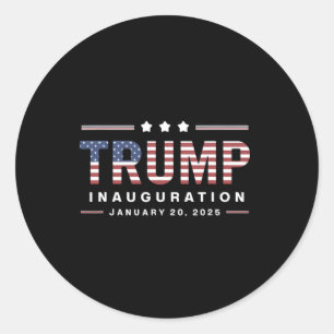 Donald Trump-aanhangers Inauguratiedag 2025 Ronde Sticker