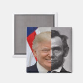 Donald Trump Abraham Lincoln Magneet (Voorkant / Achterkant)