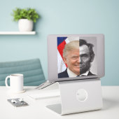 Donald Trump Abraham Lincoln Sticker (Laptop op bureau)