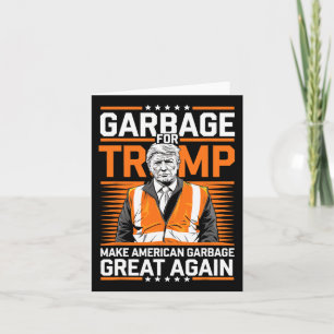 Donald Trump Afval Oranje Reflecterende Veiligheid Kaart