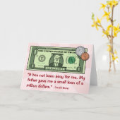 Donald Trump als Rekening van de Dollar Kaart (Gele Bloem)