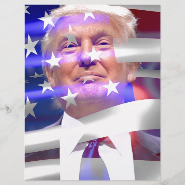 donald trump american flag (Voorkant)