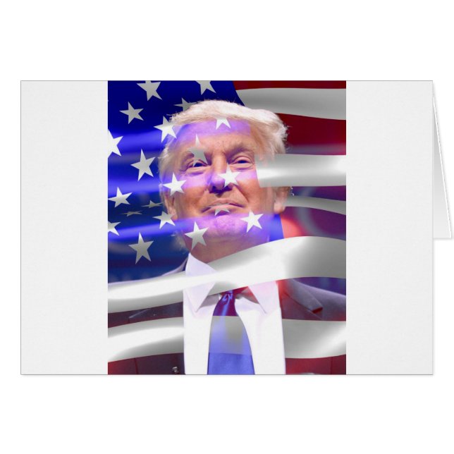 donald trump american flag (Voorkant Horizontaal)