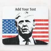 Donald Trump American Flag addText Muismat (Voorkant)