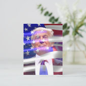 donald trump american flag briefkaart (Staand voorkant)