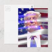 donald trump american flag briefkaart (Voorkant / Achterkant)