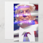 donald trump american flag briefpapier (Voorkant / Achterkant)