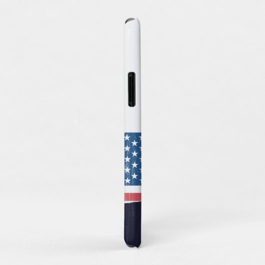 Donald Trump American Flag Custom Text | Blauw Case-Mate iPhone Case (Achterkant/rechts)