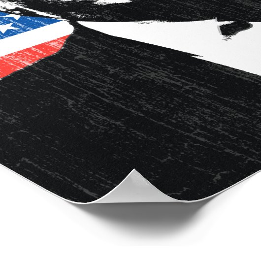 Donald Trump American Flag Custom Text Poster (Hoek)