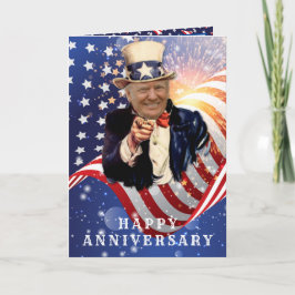 DONALD TRUMP AMERICAN FLAG JUBILEUM KAART
