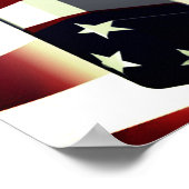Donald Trump American Flag Poster (Hoek)