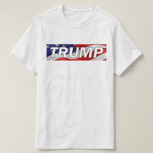 Donald TRUMP American Flag T-Shirt #MAGA (Design voorkant)