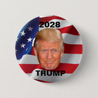 Donald Trump - Amerikaans President 2028 Ronde Button 5,7 Cm