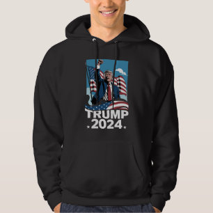 Donald Trump Amerikaanse Verkiezing 2024 Amerikaan Hoodie