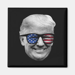 Donald Trump Amerikaanse vlag 4 juli Magneet