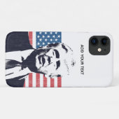 Donald Trump Amerikaanse Vlag Aangepaste Tekst | B Case-Mate iPhone Case (Achterkant (horizontaal))
