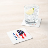 Donald Trump Amerikaanse vlag Pop Art Kartonnen Onderzetters (Insitu)