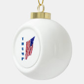 Donald Trump Amerikaanse vlag Pop Art Keramische Bal Ornament (Rechts)