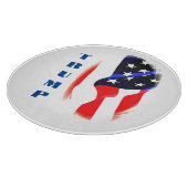 Donald Trump Amerikaanse vlag Pop Art Snijplank (Hoek)