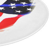 Donald Trump Amerikaanse vlag Pop Art Snijplank (Hoek)