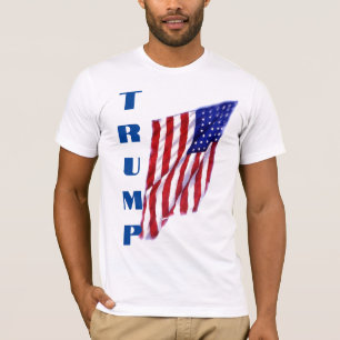 Donald Trump Amerikaanse vlag Pop Art T-shirt